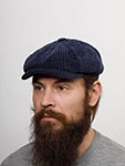Кепка STETSON арт. 6875101 HATTERAS CORDUROY JERSEY (темно-синий)